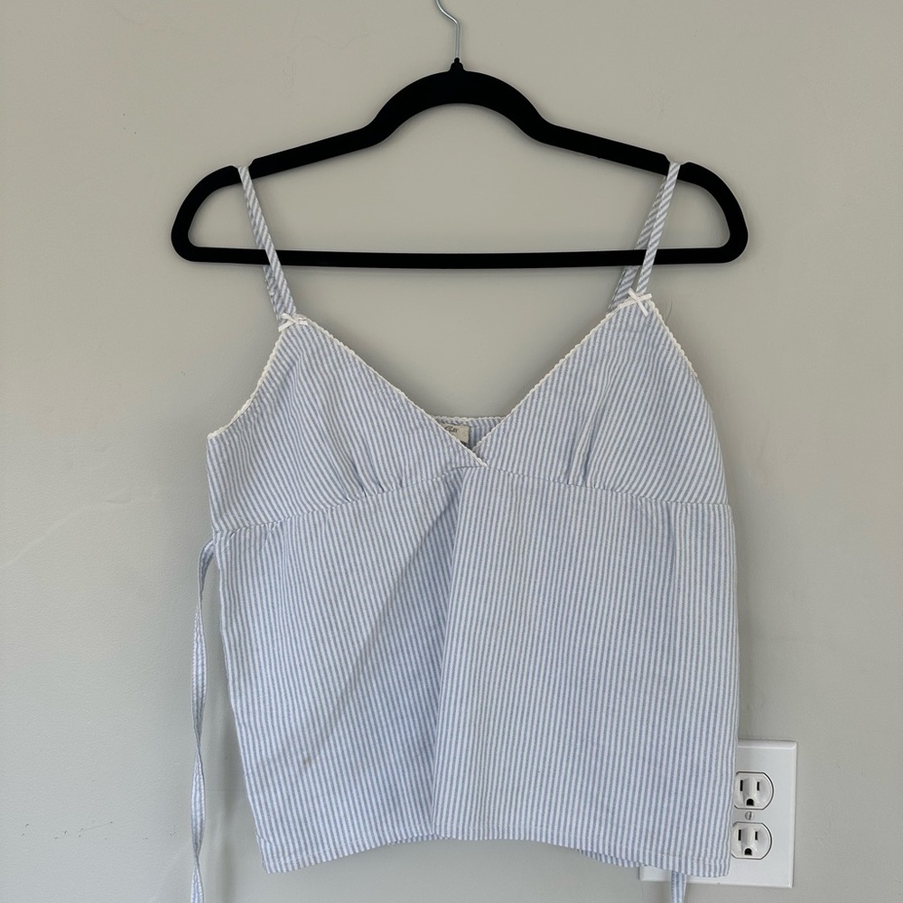 Striped Blue Women's Top